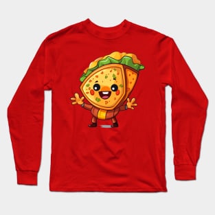 kawaii Taco cehees T-Shirt cute potatofood funny Long Sleeve T-Shirt
